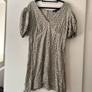 Motel Rocks Beige Animal Print Mini Dress